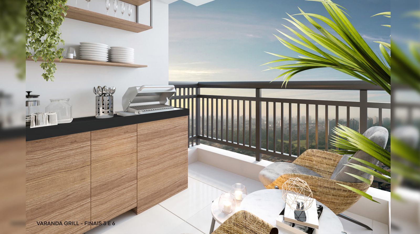 Varanda grill dos finais 3 e 6