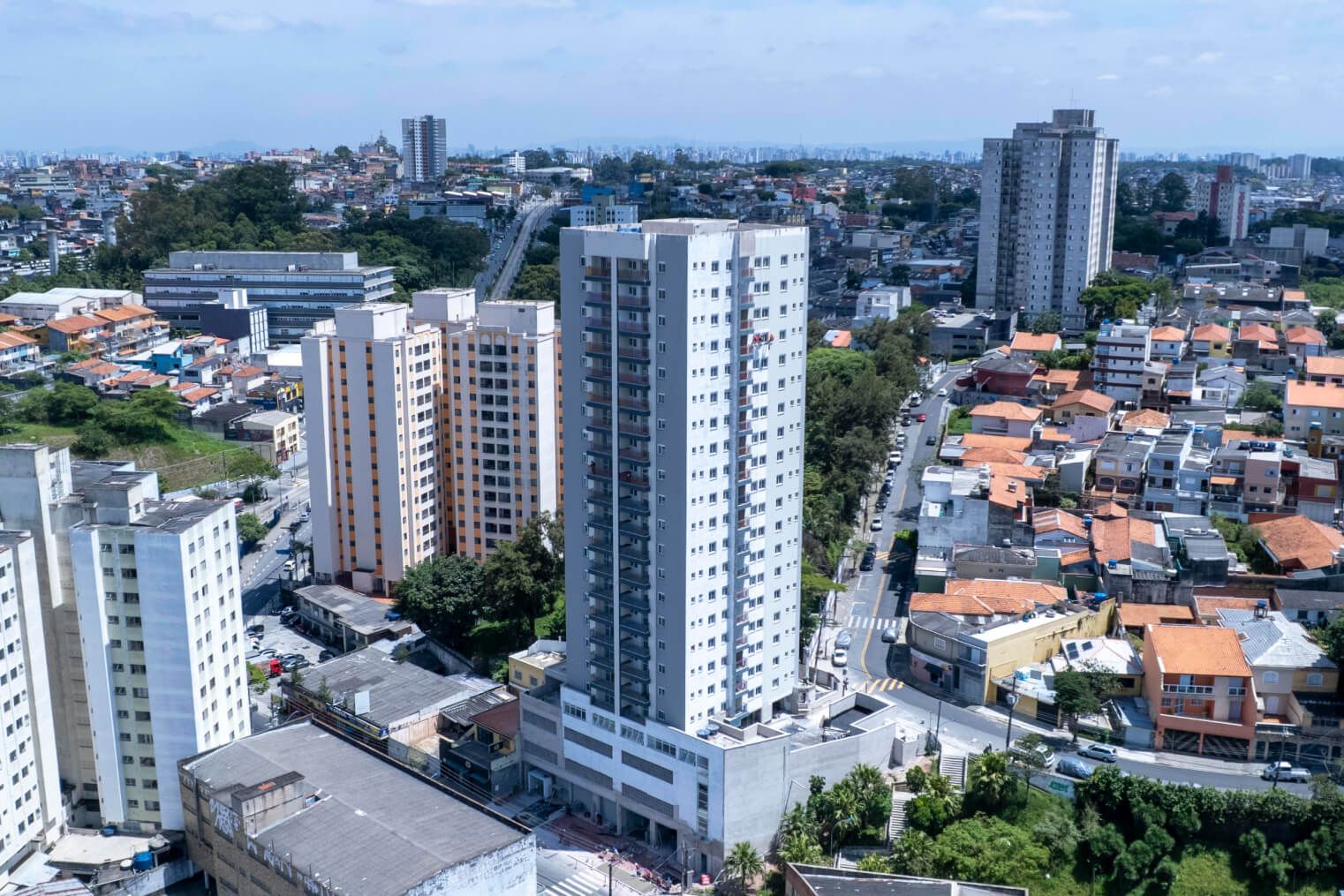Foto da obra do Edifício SPOT