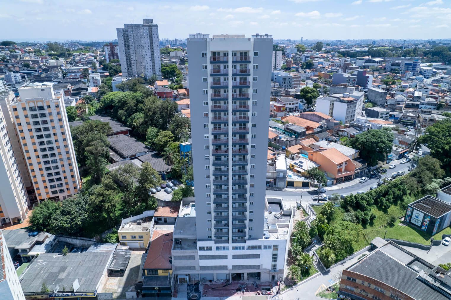 Foto da obra do Edifício SPOT